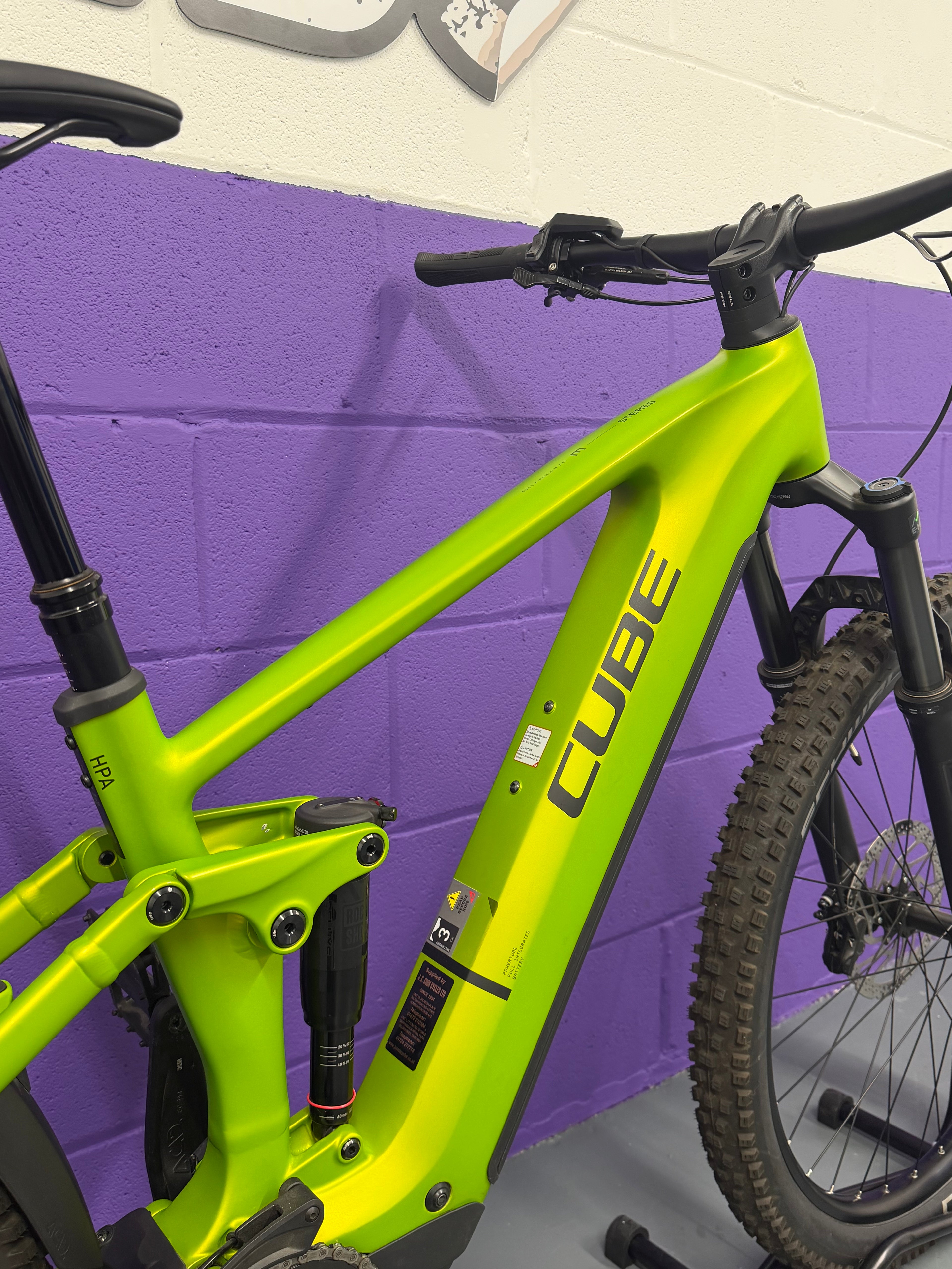 Large / 2025 Cube Stereo Hybrid One44 EX 800 / 78 MILES / EMTB / E-BIKE / MTB