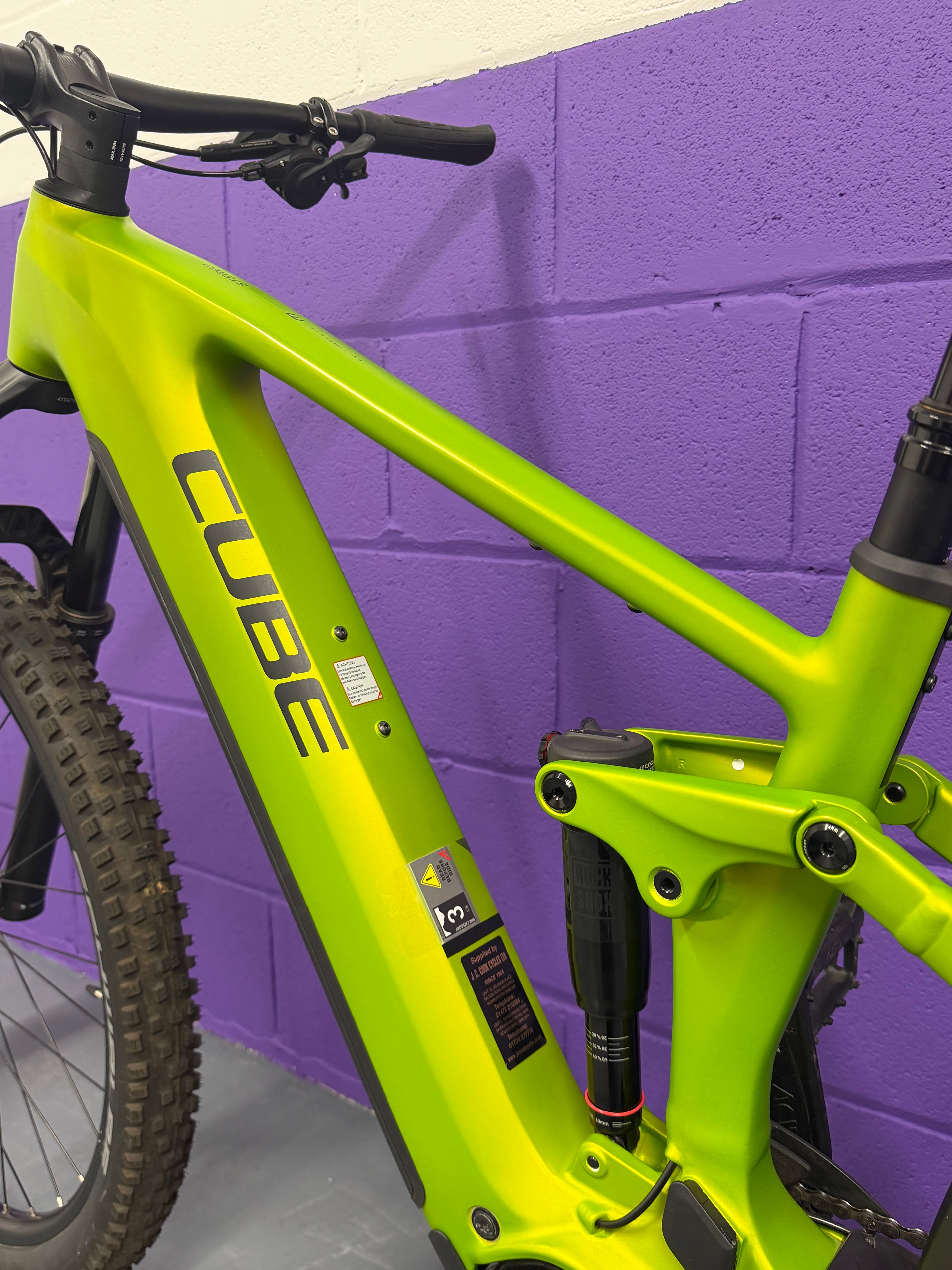 Large / 2025 Cube Stereo Hybrid One44 EX 800 / 78 MILES / EMTB / E-BIKE / MTB