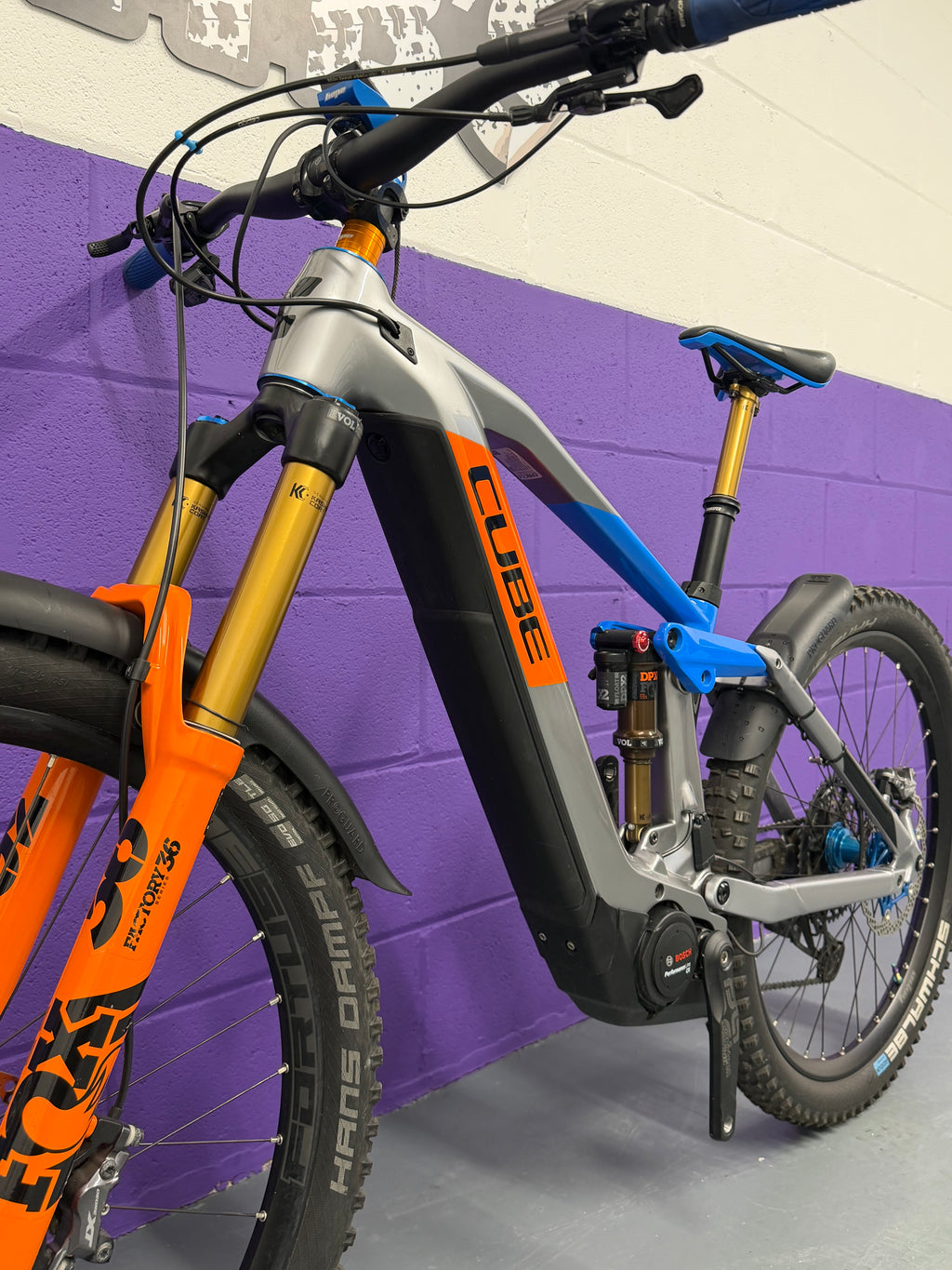 Small / 2021 Cube Stereo Hybrid 140 Action Team Full Suspension Mountain Bike / EMTB / MTB
