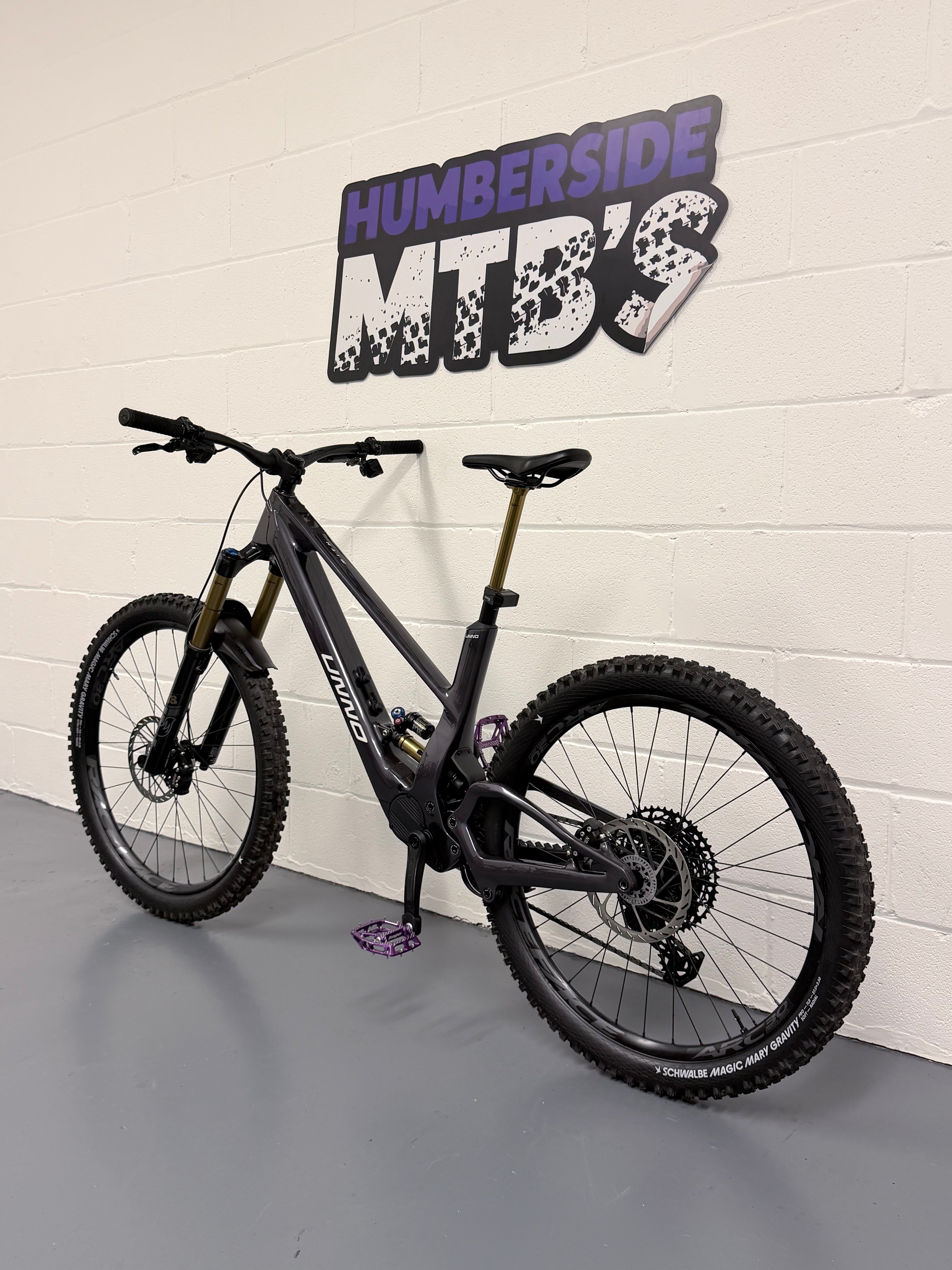 S2 - 174 MILES!! - 2026 Unno Mith Race UPGRADED Full Suspension Electric Mountain Bike - EMTB - MTB