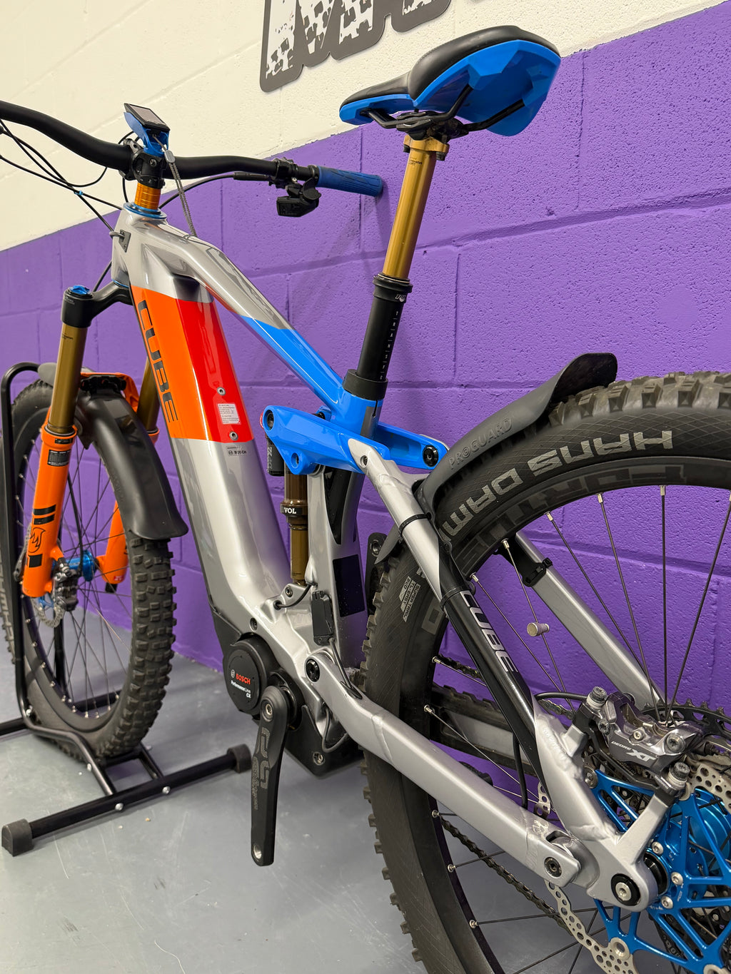Small / 2021 Cube Stereo Hybrid 140 Action Team Full Suspension Mountain Bike / EMTB / MTB