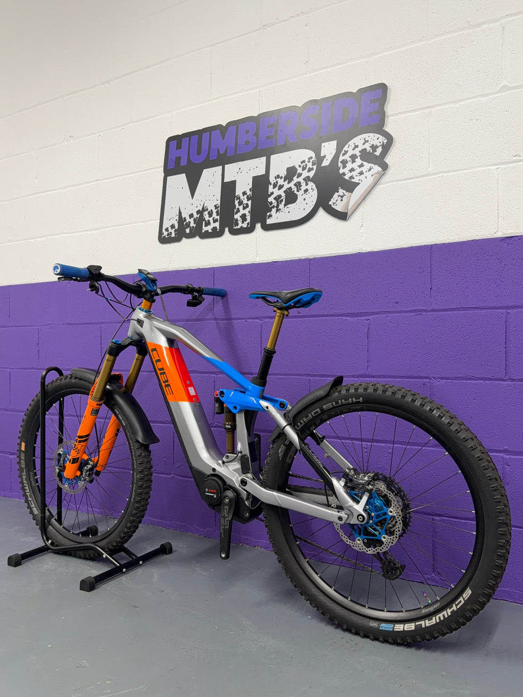 Small / 2021 Cube Stereo Hybrid 140 Action Team Full Suspension Mountain Bike / EMTB / MTB