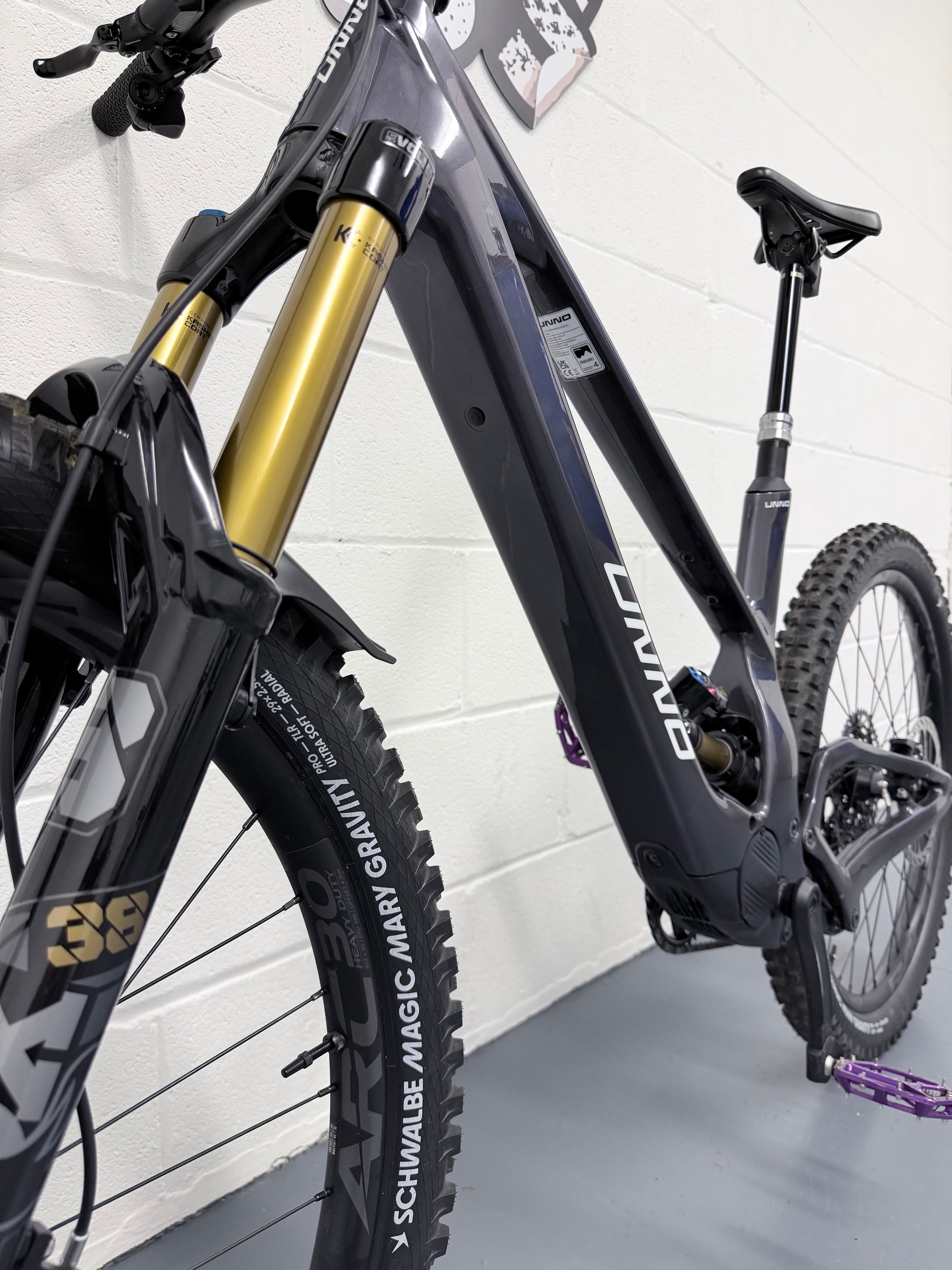 S2 - 174 MILES!! - 2026 Unno Mith Race UPGRADED Full Suspension Electric Mountain Bike - EMTB - MTB