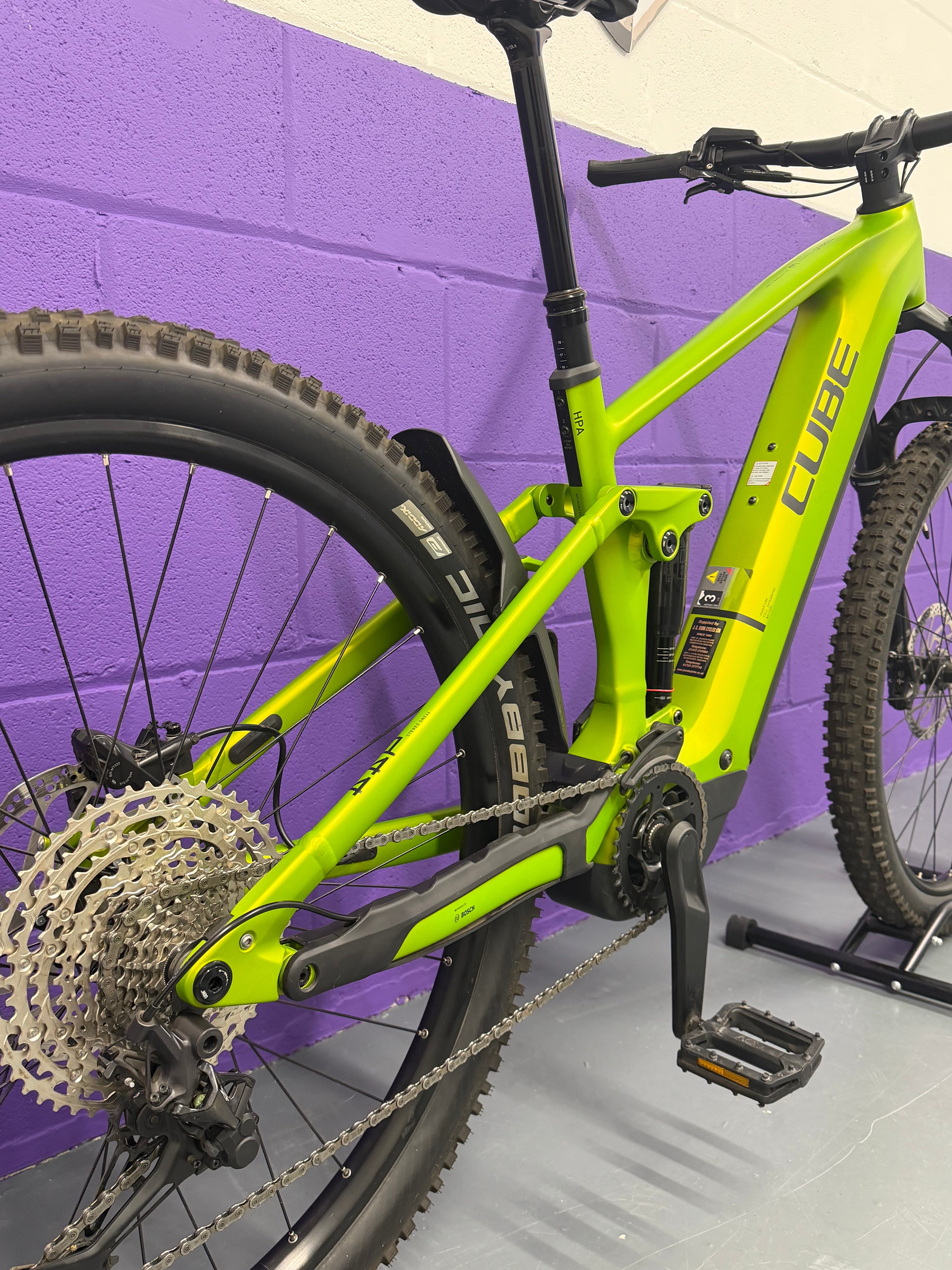 Large / 2025 Cube Stereo Hybrid One44 EX 800 / 78 MILES / EMTB / E-BIKE / MTB
