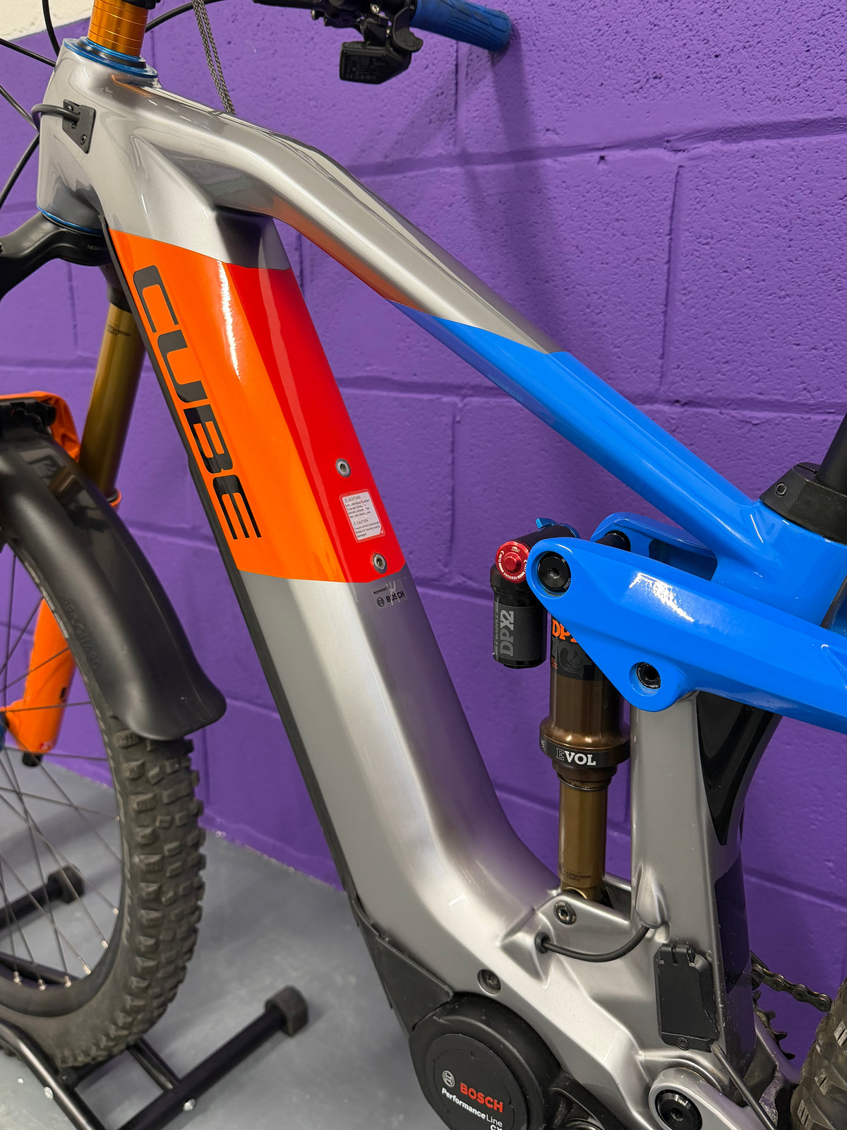 Small / 2021 Cube Stereo Hybrid 140 Action Team Full Suspension Mountain Bike / EMTB / MTB