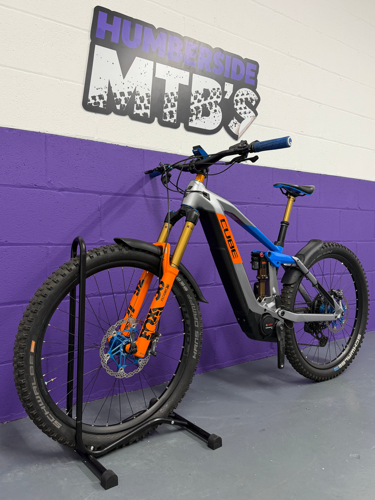 Small / 2021 Cube Stereo Hybrid 140 Action Team Full Suspension Mountain Bike / EMTB / MTB