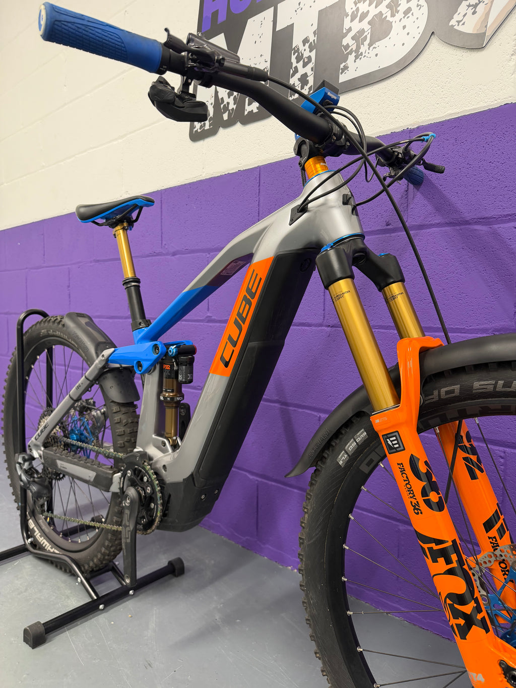 Small / 2021 Cube Stereo Hybrid 140 Action Team Full Suspension Mountain Bike / EMTB / MTB